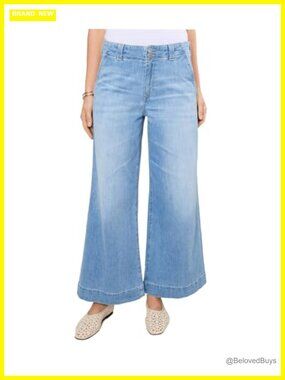 AG Jeans Stella Ankle Mid Rise Wide Leg Palazzo Jeans 28.5 Inseam